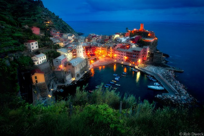 Twilight at Vernazza