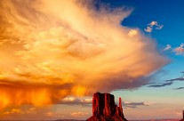 Sunset Glow on West Mitten Butte