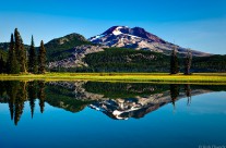 South Sister Reflected in Sparks Lake