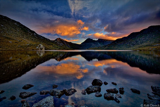 Last Light Reflected on Dove Lake