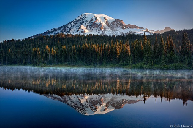 Mount Rainier Mirrored in Reflection Lake