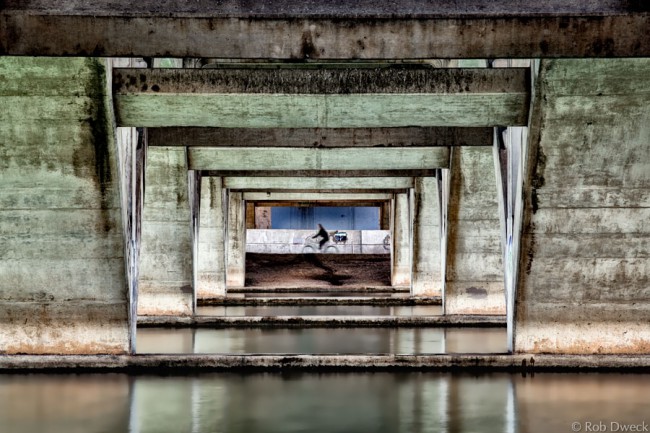 Lamar Bridge Cyclist