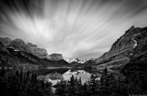 Cloud Fan Above St. Mary Lake