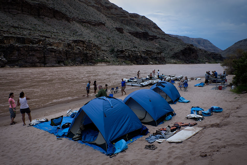Five minutes after I shot this, the wind picked up and clothes, tents and sand went flying.