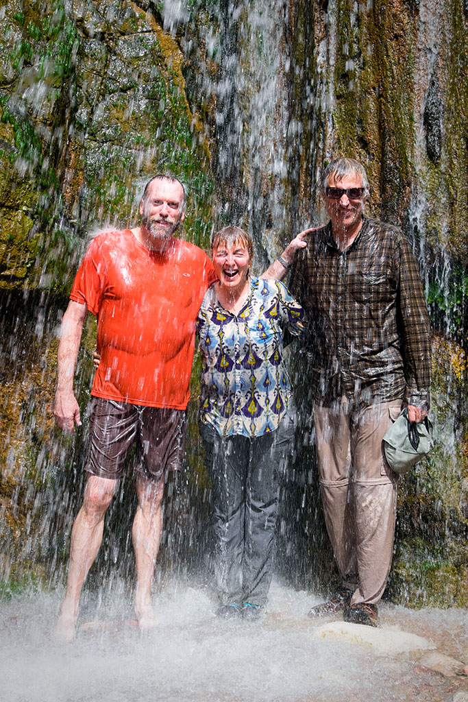 John, Diana and Craig Show the Proper Way of Cooling Down in the Blazing Grand Canyon Heat