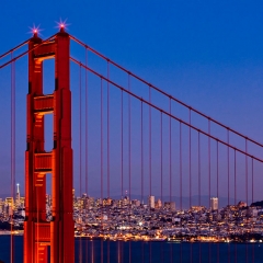 Twilight at the Golden Gate Bridge