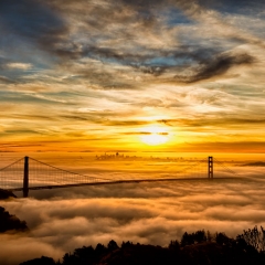 Sunrise at the Golden Gate