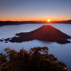 Sunrise Over Wizard Island
