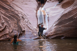 Bob Slides Down North Canyon
